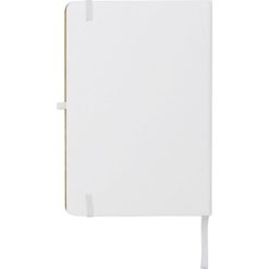 Notatnik ok. A5 z nadrukiem Twojego logo, materiał: guma, pu, bambus, papier, poliester, kolor: biały