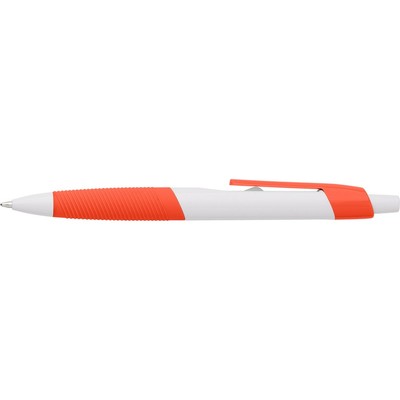 Długopis z nadrukiem Twojego logo, materiał: guma, kolor: pomarańczowy