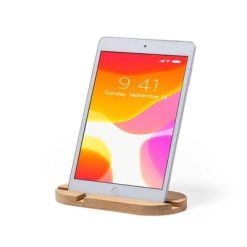 Bambusowy stojak na telefon, stojak na tablet z nadrukiem Twojego logo, materiał: bambus, kolor: drewno Bambusowy stojak na telefon, stojak na tablet z nadrukiem Twojego logo, materiał: bambus, kolor: drewno