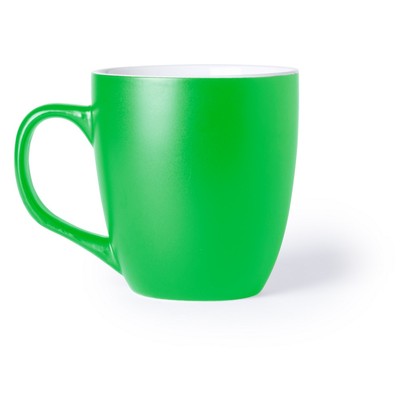Kubek ceramiczny 470 ml z nadrukiem Twojego logo, materiał: ceramika, kolor: zielony