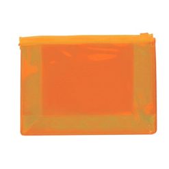 Kosmetyczka z nadrukiem Twojego logo, materiał: pvc, kolor: pomarańczowy Kosmetyczka z nadrukiem Twojego logo, materiał: pvc, kolor: pomarańczowy