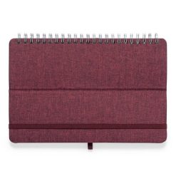 Notatnik RPET ok. A5, stojak na telefon, stojak na tablet z nadrukiem Twojego logo, materiał: pp, poliester, rpet, słoma pszeniczna, kolor: czerwony Notatnik RPET ok. A5, stojak na telefon, stojak na tablet z nadrukiem Twojego logo, materiał: pp, poliester, rpet, słoma pszeniczna, kolor: czerwony