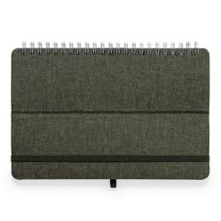 Notatnik RPET ok. A5, stojak na telefon, stojak na tablet z nadrukiem Twojego logo, materiał: pp, poliester, rpet, słoma pszeniczna, kolor: zielony Notatnik RPET ok. A5, stojak na telefon, stojak na tablet z nadrukiem Twojego logo, materiał: pp, poliester, rpet, słoma pszeniczna, kolor: zielony