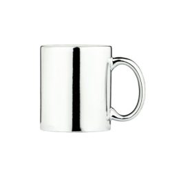 Kubek ceramiczny 350 ml z nadrukiem Twojego logo, materiał: ceramika, kolor: srebrny Kubek ceramiczny 350 ml z nadrukiem Twojego logo, materiał: ceramika, kolor: srebrny