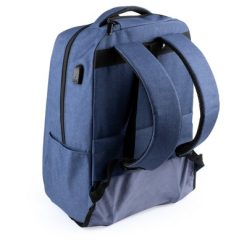 Plecak na laptopa 15" z nadrukiem Twojego logo, materiał: poliester, kolor: granatowy