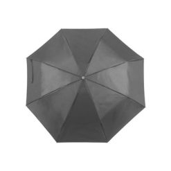 Parasol manualny, składany z nadrukiem Twojego logo, materiał: metal, poliester, kolor: szary