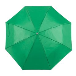 Parasol manualny, składany z nadrukiem Twojego logo, materiał: metal, poliester, kolor: zielony