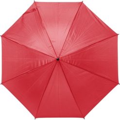 Parasol automatyczny z nadrukiem Twojego logo, materiał: poliester, kolor: czerwony Parasol automatyczny z nadrukiem Twojego logo, materiał: poliester, kolor: czerwony