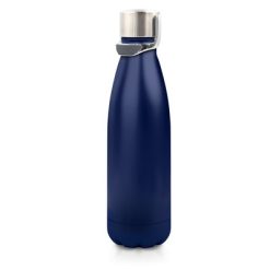 Butelka termiczna 500 ml Air Gifts | Charles z nadrukiem Twojego logo, materiał: plastik, stal nierdzewna, stal, kolor: granatowy
