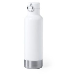 Butelka sportowa 750 ml z nadrukiem Twojego logo, materiał: stal nierdzewna, stal, kolor: biały Butelka sportowa 750 ml z nadrukiem Twojego logo, materiał: stal nierdzewna, stal, kolor: biały