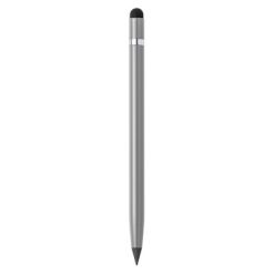 "Wieczny" ołówek, touch pen z nadrukiem Twojego logo, materiał: aluminium, kolor: szary