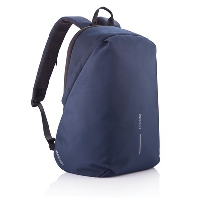 Bobby Soft, plecak na laptopa 15,6" RPET, chroniący przed kieszonkowcami z nadrukiem Twojego logo, materiał: poliester, rpet, kolor: granatowy