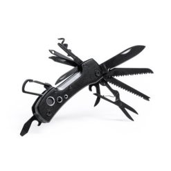 Narzędzie wielofunkcyjne, scyzoryk, 13 funkcji, karabińczyk z nadrukiem Twojego logo, materiał: aluminium, stal nierdzewna, stal, kolor: czarny Narzędzie wielofunkcyjne, scyzoryk, 13 funkcji, karabińczyk z nadrukiem Twojego logo, materiał: aluminium, stal nierdzewna, stal, kolor: czarny