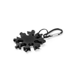 Narzędzie wielofunkcyjne, 17 funkcji, karabińczyk z nadrukiem Twojego logo, materiał: stal nierdzewna, stal, kolor: czarny Narzędzie wielofunkcyjne, 17 funkcji, karabińczyk z nadrukiem Twojego logo, materiał: stal nierdzewna, stal, kolor: czarny