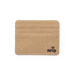Korkowe etui na karty kredytowe, ochrona RFID z nadrukiem Twojego logo, materiał: korek, kolor: neutralny Korkowe etui na karty kredytowe, ochrona RFID z nadrukiem Twojego logo, materiał: korek, kolor: neutralny