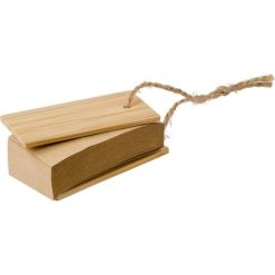 Zestaw do notatek, karteczki z papieru kraftowego z nadrukiem Twojego logo, materiał: bambus, papier, juta, kolor: brązowy Zestaw do notatek, karteczki z papieru kraftowego z nadrukiem Twojego logo, materiał: bambus, papier, juta, kolor: brązowy