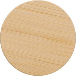 Świeczka zapachowa z nadrukiem Twojego logo, materiał: bambus, szkło, kolor: zielony Świeczka zapachowa z nadrukiem Twojego logo, materiał: bambus, szkło, kolor: zielony