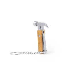 Narzędzie wielofunkcyjne, 7 funkcji, brelok do kluczy z nadrukiem Twojego logo, materiał: drewno, stal nierdzewna, stal, kolor: neutralny Narzędzie wielofunkcyjne, 7 funkcji, brelok do kluczy z nadrukiem Twojego logo, materiał: drewno, stal nierdzewna, stal, kolor: neutralny