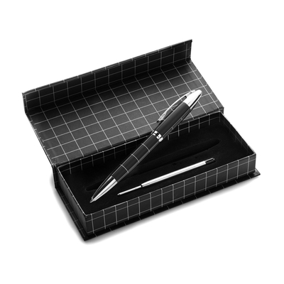Długopis z nadrukiem Twojego logo, materiał: metal, kolor: czarny