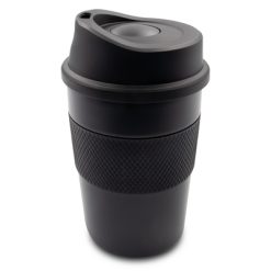 Kubek termiczny 350 ml Exclusive Collection | Adina z nadrukiem Twojego logo, materiał: plastik, guma, stal nierdzewna, stal, kolor: czarny Kubek termiczny 350 ml Exclusive Collection | Adina z nadrukiem Twojego logo, materiał: plastik, guma, stal nierdzewna, stal, kolor: czarny