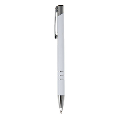 Długopis | Jones z nadrukiem Twojego logo, materiał: aluminium, kolor: biały