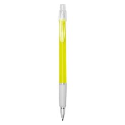 Długopis | Trevor z nadrukiem Twojego logo, materiał: plastik, guma, kolor: żółty