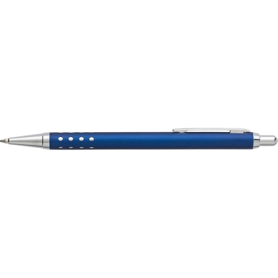 Długopis z nadrukiem Twojego logo, materiał: plastik, aluminium, kolor: granatowy