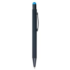Długopis, touch pen z nadrukiem Twojego logo, materiał: metal, plastik, aluminium, kolor: błękitny