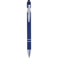 Długopis, touch pen z nadrukiem Twojego logo, materiał: aluminium, guma, kolor: granatowy