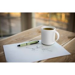 Bambusowy długopis, touch pen z nadrukiem Twojego logo, materiał: włókno bambusowe, kolor: jasnozielony