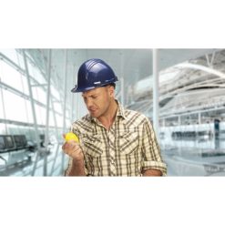 Antystres "kask" z nadrukiem Twojego logo, materiał: pu, pianka, kolor: żółty Antystres "kask" z nadrukiem Twojego logo, materiał: pu, pianka, kolor: żółty
