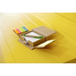 Zestaw do notatek, notatnik, karteczki samoprzylepne, długopis, linijka z nadrukiem Twojego logo, materiał: karton, papier, kolor: neutralny Zestaw do notatek, notatnik, karteczki samoprzylepne, długopis, linijka z nadrukiem Twojego logo, materiał: karton, papier, kolor: neutralny