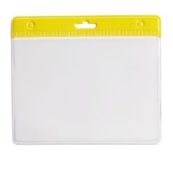 Identyfikator z nadrukiem Twojego logo, materiał: pvc, kolor: żółty Identyfikator z nadrukiem Twojego logo, materiał: pvc, kolor: żółty
