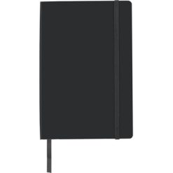 Notatnik ok. A5 z nadrukiem Twojego logo, materiał: karton, pu, papier, kolor: czarny