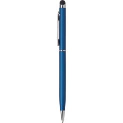 Długopis, touch pen z nadrukiem Twojego logo, materiał: metal, guma, kolor: granatowy Długopis, touch pen z nadrukiem Twojego logo, materiał: metal, guma, kolor: granatowy
