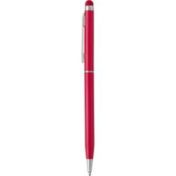Długopis, touch pen z nadrukiem Twojego logo, materiał: metal, guma, kolor: czerwony Długopis, touch pen z nadrukiem Twojego logo, materiał: metal, guma, kolor: czerwony