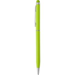 Długopis, touch pen z nadrukiem Twojego logo, materiał: metal, guma, kolor: jasnozielony Długopis, touch pen z nadrukiem Twojego logo, materiał: metal, guma, kolor: jasnozielony