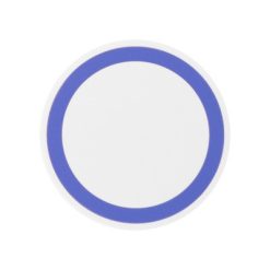 Ładowarka bezprzewodowa 5W z nadrukiem Twojego logo, materiał: plastik, kolor: niebieski Ładowarka bezprzewodowa 5W z nadrukiem Twojego logo, materiał: plastik, kolor: niebieski