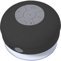 Głośnik bezprzewodowy 2W z przyssawką z nadrukiem Twojego logo, materiał: plastik, kolor: czarny