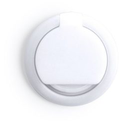 Wielofunkcyjny uchwyt do telefonu, stojak na telefon z nadrukiem Twojego logo, materiał: plastik, kolor: biały Wielofunkcyjny uchwyt do telefonu, stojak na telefon z nadrukiem Twojego logo, materiał: plastik, kolor: biały