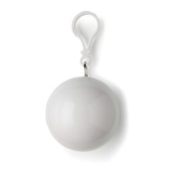 Peleryna w kulce z nadrukiem Twojego logo, materiał: plastik, pvc, kolor: biały Peleryna w kulce z nadrukiem Twojego logo, materiał: plastik, pvc, kolor: biały