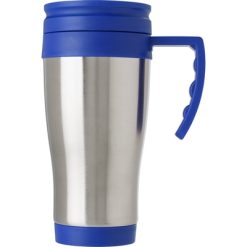 Kubek termiczny 420 ml z nadrukiem Twojego logo, materiał: stal nierdzewna, stal, kolor: granatowy Kubek termiczny 420 ml z nadrukiem Twojego logo, materiał: stal nierdzewna, stal, kolor: granatowy