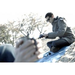 Termos 500 ml i 2 kubki 300 ml z nadrukiem Twojego logo, materiał: plastik, stal nierdzewna, stal, kolor: czarny