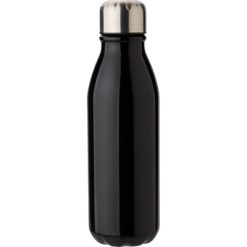 Butelka sportowa 500 ml z nadrukiem Twojego logo, materiał: metal, plastik, kolor: czarny