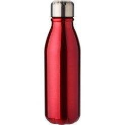Butelka sportowa 500 ml z nadrukiem Twojego logo, materiał: metal, plastik, kolor: czerwony
