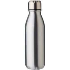 Butelka sportowa 500 ml z nadrukiem Twojego logo, materiał: metal, plastik, kolor: srebrny