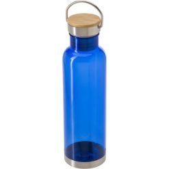 Butelka sportowa 800 ml z nadrukiem Twojego logo, materiał: metal, bambus, tritan, kolor: niebieski Butelka sportowa 800 ml z nadrukiem Twojego logo, materiał: metal, bambus, tritan, kolor: niebieski