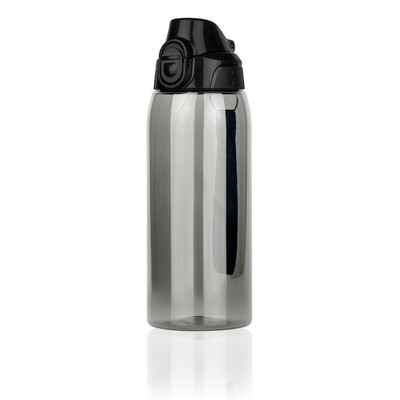 Butelka sportowa 750 ml Air Gifts | Terry z nadrukiem Twojego logo, materiał: tritan, kolor: czarny