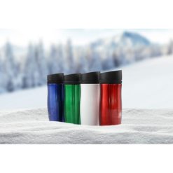 Kubek termiczny 375 ml Air Gifts | Jackson z nadrukiem Twojego logo, materiał: plastik, stal nierdzewna, stal, kolor: granatowy Kubek termiczny 375 ml Air Gifts | Jackson z nadrukiem Twojego logo, materiał: plastik, stal nierdzewna, stal, kolor: granatowy
