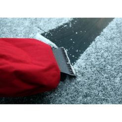 Skrobaczka z rękawiczką z nadrukiem Twojego logo, materiał: plastik, poliester, włókno szklane, kolor: czarny Skrobaczka z rękawiczką z nadrukiem Twojego logo, materiał: plastik, poliester, włókno szklane, kolor: czarny